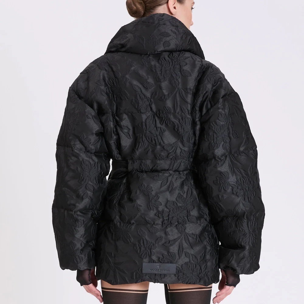 Nicole Benisti Priscilla Floral Jacquard Jacket Puffer - Picture 3 of 16